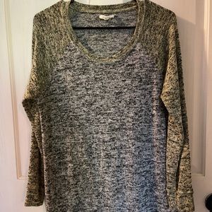 Maurices green and gray sweater